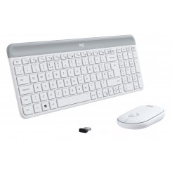 Комплект Logitech MK470 Slim Wireless Combo (920-009205) Off-White