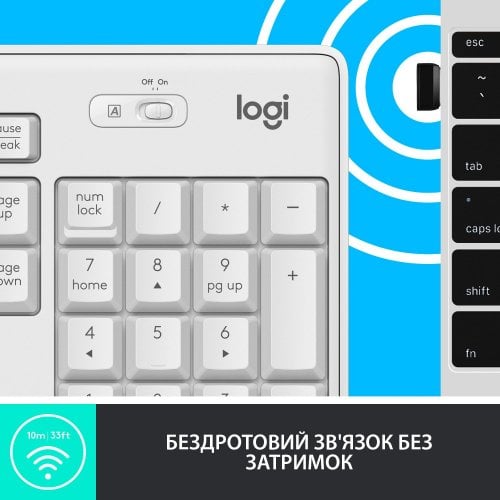 Купити Комплект Logitech MK295 Silent Wireless Combo (920-009824) Off-White - ціна в Києві, Львові, Вінниці, Хмельницькому, Франківську, Україні | інтернет-магазин TELEMART.UA фото