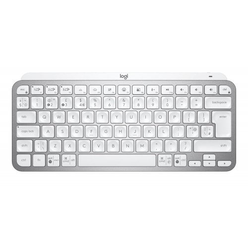 Купити Клавіатура Logitech MX Keys Mini Wireless Illuminated (920-010499) Pale Grey - ціна в Києві, Львові, Вінниці, Хмельницькому, Франківську, Україні | інтернет-магазин TELEMART.UA фото