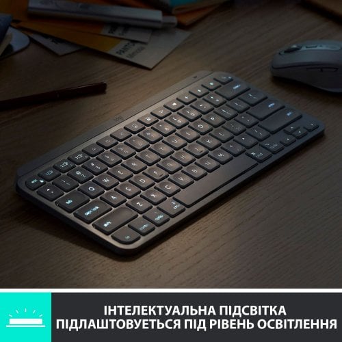 Купити Клавіатура Logitech MX Keys Mini Wireless Illuminated (920-010500) Rose - ціна в Києві, Львові, Вінниці, Хмельницькому, Франківську, Україні | інтернет-магазин TELEMART.UA фото