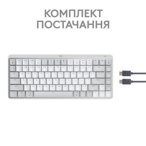 Купить Клавиатура Logitech MX Keys Mini For Mac Wireless Illuminated (920-010799) Pale Gray - цена в Харькове, Киеве, Днепре, Одессе
в интернет-магазине Telemart фото