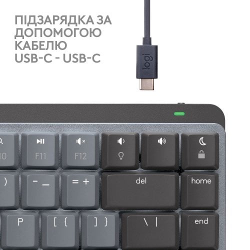 Купить Клавиатура Logitech MX Keys Mini For Mac Wireless Illuminated (920-010837) Space Gray - цена в Харькове, Киеве, Днепре, Одессе
в интернет-магазине Telemart фото