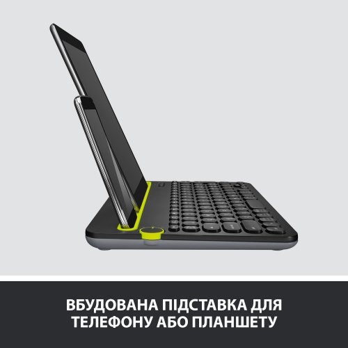 Купити Клавіатура Logitech K480 Multi-Device Bluetooth (920-006366) Black - ціна в Києві, Львові, Вінниці, Хмельницькому, Франківську, Україні | інтернет-магазин TELEMART.UA фото