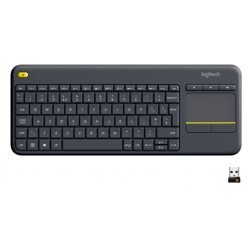 Фото Клавіатура Logitech K400 Plus Wireless Touch (920-007145) Black