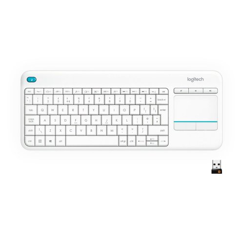 Купить Клавиатура Logitech K400 Plus Wireless Touch (920-007146) White - цена в Харькове, Киеве, Днепре, Одессе
в интернет-магазине Telemart фото