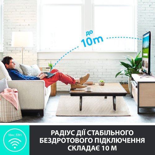 Купить Клавиатура Logitech K400 Plus Wireless Touch (920-007146) White - цена в Харькове, Киеве, Днепре, Одессе
в интернет-магазине Telemart фото