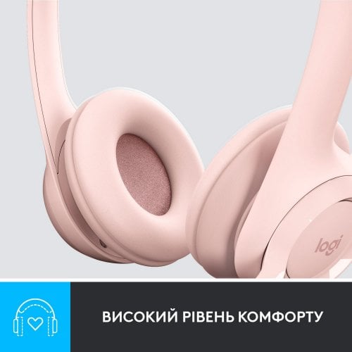 Купити Навушники Logitech H390 (981-001281) Rose - ціна в Києві, Львові, Вінниці, Хмельницькому, Франківську, Україні | інтернет-магазин TELEMART.UA фото