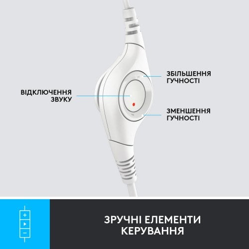 Купити Навушники Logitech H390 (981-001286) Off-White - ціна в Києві, Львові, Вінниці, Хмельницькому, Франківську, Україні | інтернет-магазин TELEMART.UA фото