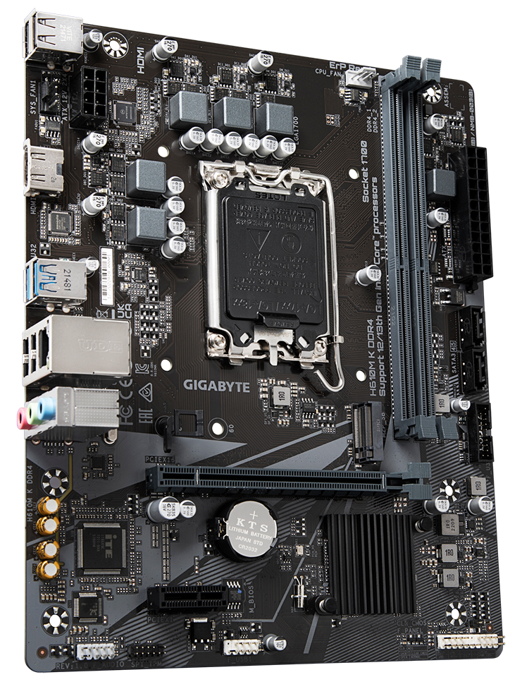 Материнская плата Gigabyte H610M K DDR4 (s1700, Intel H610) купить с ...