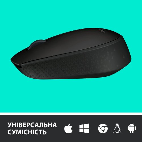 Купить Мышка Logitech Wireless Mouse M171 Black - цена в Харькове, Киеве, Днепре, Одессе
в интернет-магазине Telemart фото