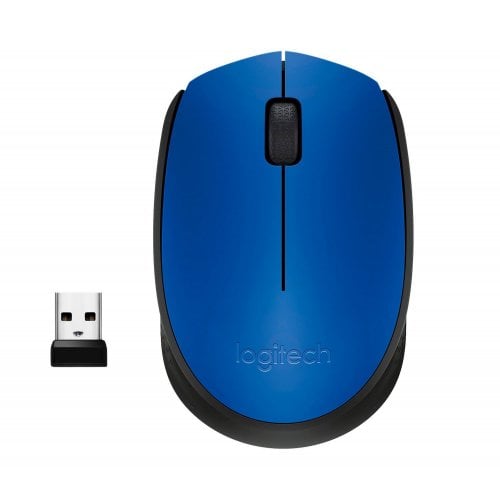 Купити Миша Logitech Wireless Mouse M171 Blue - ціна в Києві, Львові, Вінниці, Хмельницькому, Франківську, Україні | інтернет-магазин TELEMART.UA фото