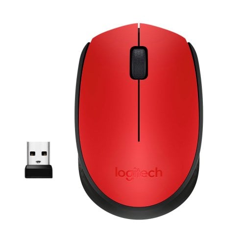 Купить Мышка Logitech Wireless Mouse M171 Red - цена в Харькове, Киеве, Днепре, Одессе
в интернет-магазине Telemart фото