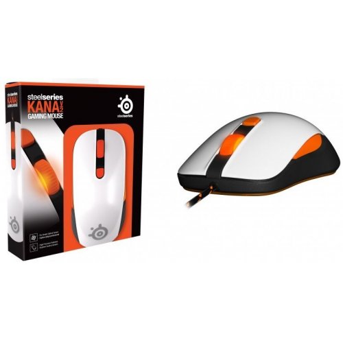 Купити Миша SteelSeries Kana V2 (62262) White - ціна в Києві, Львові, Вінниці, Хмельницькому, Франківську, Україні | інтернет-магазин TELEMART.UA фото