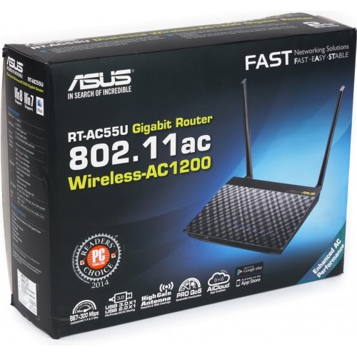 Купить Wi-Fi роутер Asus RT-AC55U - цена в Харькове, Киеве, Днепре, Одессе
в интернет-магазине Telemart фото