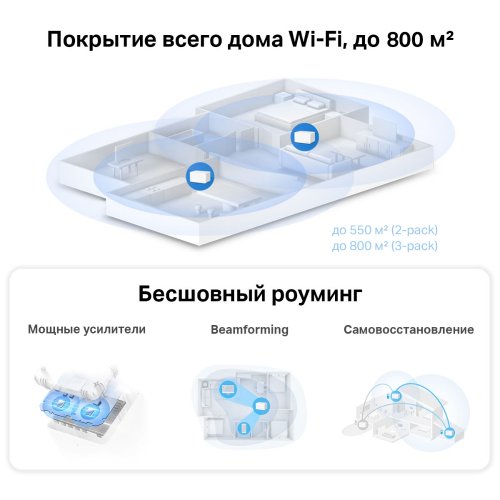 Wi-Fi роутер Mercusys Halo H90X (3-pack) купити в Україні | Telemart фото