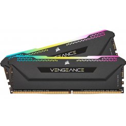 Фото Corsair DDR4 32GB (2x16GB) 3600Mhz Vengeance RGB Pro SL Black (CMH32GX4M2D3600C18)