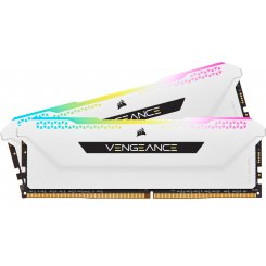 Фото ОЗУ Corsair DDR4 32GB (2x16GB) 3600Mhz Vengeance RGB Pro SL White (CMH32GX4M2D3600C18W)