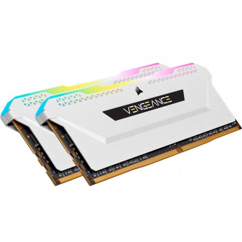 Photo RAM Corsair DDR4 32GB (2x16GB) 3600Mhz Vengeance RGB Pro SL White (CMH32GX4M2D3600C18W)