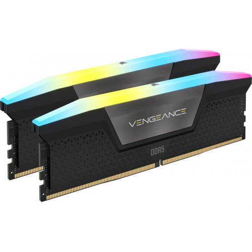 Photo RAM Corsair DDR5 32GB (2x16GB) 6400Mhz Vengeance RGB Black (CMH32GX5M2B6400C32)