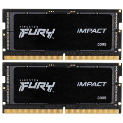 ОЗП Kingston SODIMM DDR5 64GB (2x32GB) 5600Mhz FURY Impact Black (KF556S40IBK2-64)