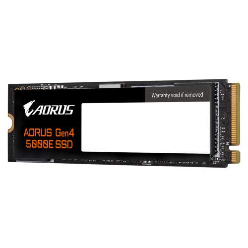 Photo SSD Drive Gigabyte AORUS Gen4 5000E 3D NAND TLC 500GB M.2 (2280 PCI-E) NVMe 1.4 (AG450E500G-G)