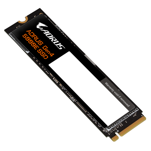 Photo SSD Drive Gigabyte AORUS Gen4 5000E 3D NAND TLC 500GB M.2 (2280 PCI-E) NVMe 1.4 (AG450E500G-G)