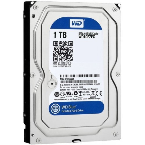Продати Seller recertified жорсткий диск Western Digital Blue 1TB 64MB 3.5" (WD10EZEX) (Сліди використання, 480933) за Trade-In у інтернет-магазині Телемарт - Київ, Дніпро, Україна фото