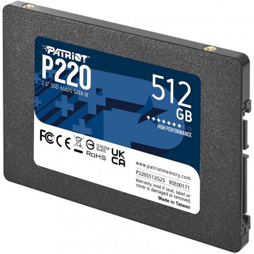 Photo SSD Drive Patriot P220 TLC 512GB 2.5