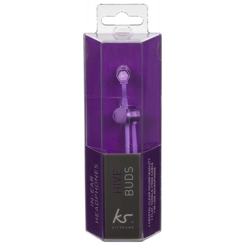Купити Навушники KitSound Hive In-Ear Purple - ціна в Києві, Львові, Вінниці, Хмельницькому, Франківську, Україні | інтернет-магазин TELEMART.UA фото