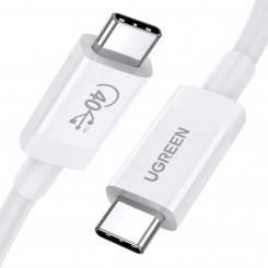 Кабель Ugreen US506 USB Type-C to USB Type-C PD 100W 8K@60Hz 0.8m (40113) White