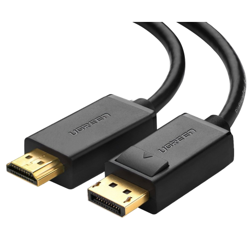 Купити Кабель Ugreen DP101 DP to HDMI M/M 5m (10204) Black - ціна в Києві, Львові, Вінниці, Хмельницькому, Франківську, Україні | інтернет-магазин TELEMART.UA фото