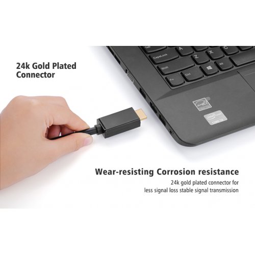 Купити Кабель Ugreen DP101 DP to HDMI M/M 5m (10204) Black - ціна в Києві, Львові, Вінниці, Хмельницькому, Франківську, Україні | інтернет-магазин TELEMART.UA фото