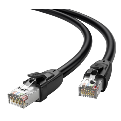 Фото Патч-корд Ugreen NW121 Ethernet Cat8 S/FTP 1m (70327) Black