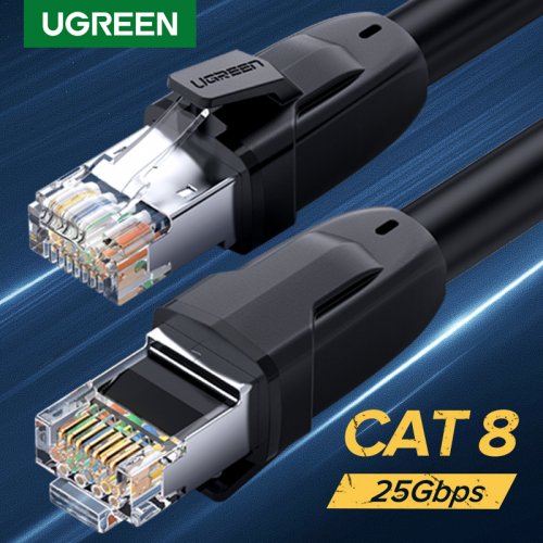 Купить Патч-корд Ugreen NW121 Ethernet Cat8 S/FTP 1m (70327) Black - цена в Харькове, Киеве, Днепре, Одессе
в интернет-магазине Telemart фото