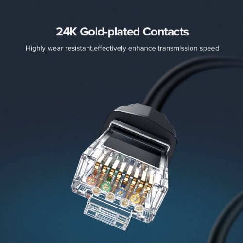 Купить Патч-корд Ugreen NW121 Ethernet Cat8 S/FTP 1m (70327) Black - цена в Харькове, Киеве, Днепре, Одессе
в интернет-магазине Telemart фото