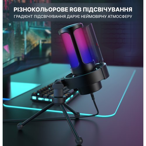 Купити Мікрофон Fifine A8V (A8V) Black - ціна в Києві, Львові, Вінниці, Хмельницькому, Франківську, Україні | інтернет-магазин TELEMART.UA фото