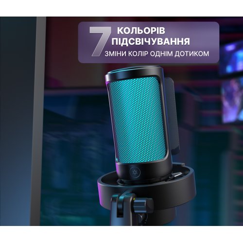 Купити Мікрофон Fifine A8V (A8V) Black - ціна в Києві, Львові, Вінниці, Хмельницькому, Франківську, Україні | інтернет-магазин TELEMART.UA фото