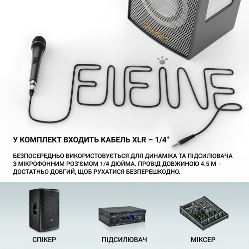 Купить Микрофон Fifine K6 (K6) Black - цена в Харькове, Киеве, Днепре, Одессе
в интернет-магазине Telemart фото