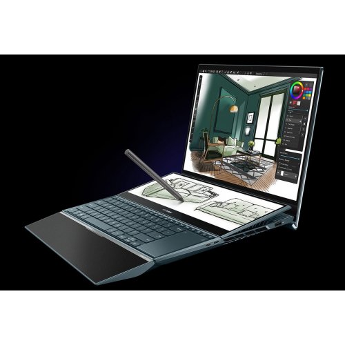 Продать Ноутбук Asus Zenbook Pro Duo 15 OLED UX582ZW-H2008X (90NB0Z21-M001H0) Celestial Blue по Trade-In интернет-магазине Телемарт - Киев, Днепр, Украина фото