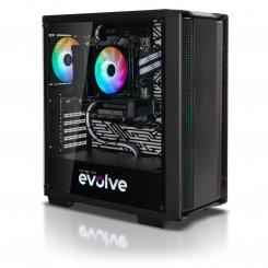 Комп'ютер EVOLVE OptiPart Silver 2H (EVOP-S2HR360N3068G-16S500H1TBK) Black / AMD Ryzen 5 3600 (3.6–4.2 ГГц), 6 ядер / RTX 3060 / 16 ГБ (DDR4) / 500 ГБ (SSD) / 1000 ГБ (HDD)