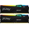 Фото ОЗП Kingston DDR5 16GB (2x8GB) 5200Mhz FURY Beast RGB (KF552C36BBEAK2-16)