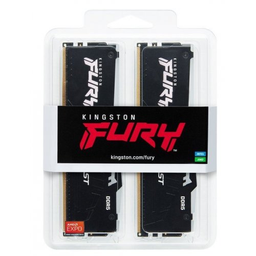 Photo RAM Kingston DDR5 16GB (2x8GB) 6000Mhz FURY Beast RGB (KF560C36BBEAK2-16)