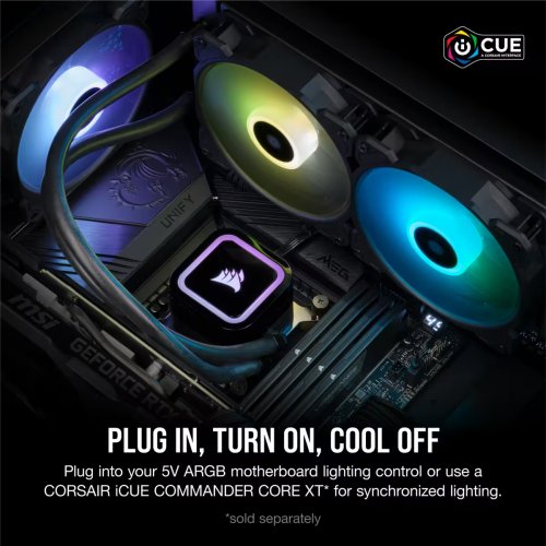 Продати Готова СВО Corsair iCUE H100x RGB ELITE (CW-9060065-WW) за Trade-In у інтернет-магазині Телемарт - Київ, Дніпро, Україна фото