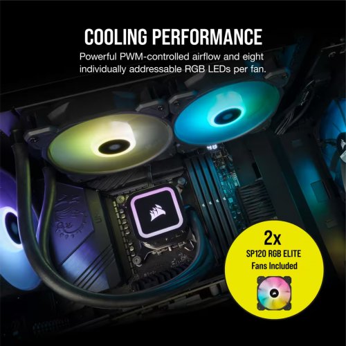 Продати Готова СВО Corsair iCUE H100x RGB ELITE (CW-9060065-WW) за Trade-In у інтернет-магазині Телемарт - Київ, Дніпро, Україна фото