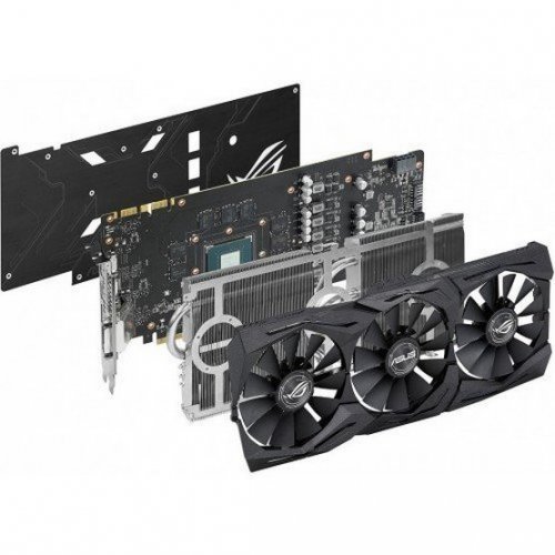 Продать Seller recertified видеокарта Asus ROG GeForce GTX 1070 STRIX OC 8192MB (STRIX-GTX1070-O8G-GAMING) (Следы использования, 483970) по Trade-In интернет-магазине Телемарт - Киев, Днепр, Украина фото