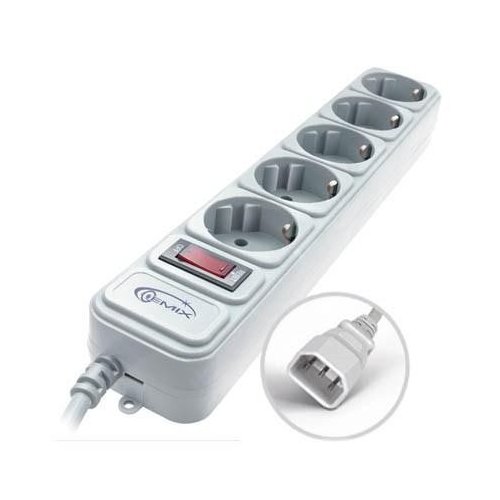 Мережевий фільтр Gemix Surge protector 1.8m (Gemix 1.8m B) купити в Україні: Київ, Львів, Хмельницький, Тернопіль, Івано-Франківськ | Низька ціна, відгуки, характеристики від TELEMART фото