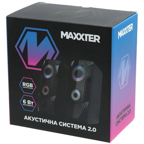 Купить Акустическая система Maxxter CSP-U002RGB - цена в Харькове, Киеве, Днепре, Одессе
в интернет-магазине Telemart фото