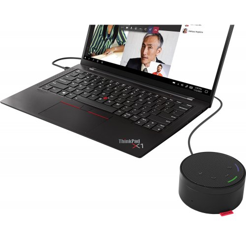 Купити Портативна акустика Lenovo Go Wired Speakerphone (4XD1C82055) Thunder Black - ціна в Києві, Львові, Вінниці, Хмельницькому, Франківську, Україні | інтернет-магазин TELEMART.UA фото