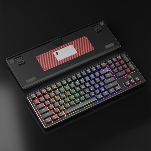 Photo Keyboard 1stPlayer GA87 Red Switch Black