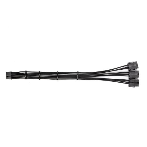 Купити Кастомний кабель живлення EVOLVE 16AWG 3 x 8pin to 12pin PCIe 5.0 adapter (EXT-05) Black - ціна в Києві, Львові, Вінниці, Хмельницькому, Франківську, Україні | інтернет-магазин TELEMART.UA фото